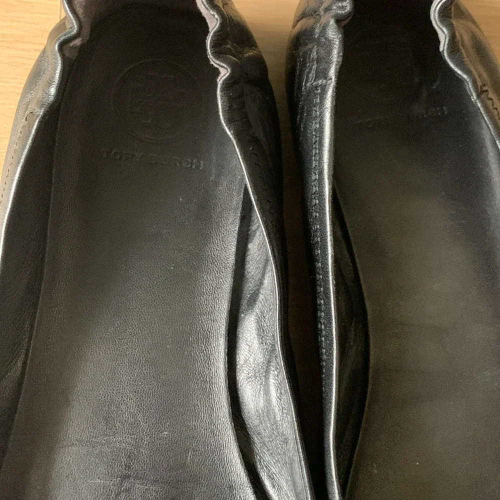 Tory Burch minnie travel ballet flats, black 7.5 - Picture 2 of 6